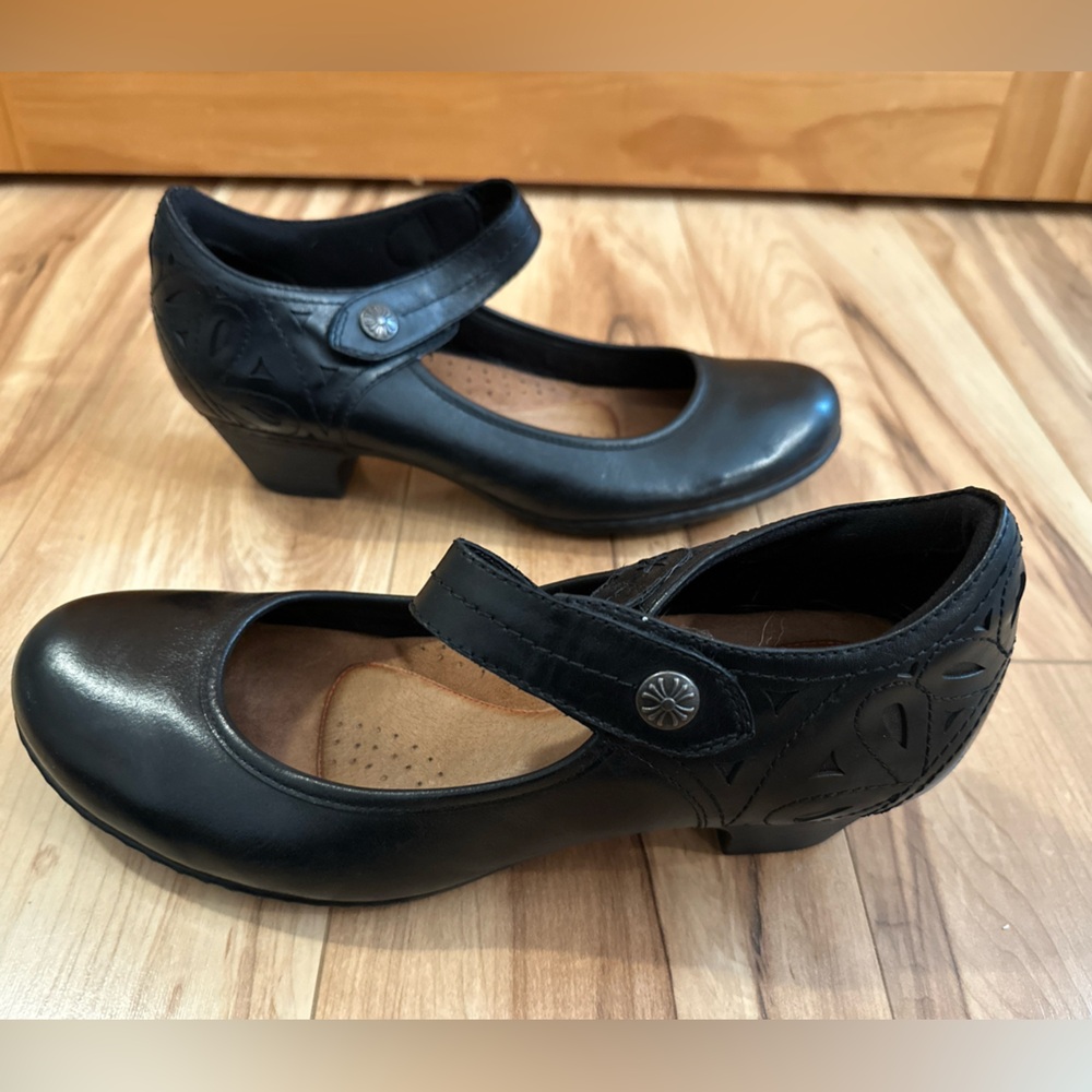 Rockport Cobb Hill Abbott Ankle Strap Mary Jane - Black Leather - US 11 Women’s